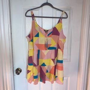 Torrid Geometric Tiered Blouse